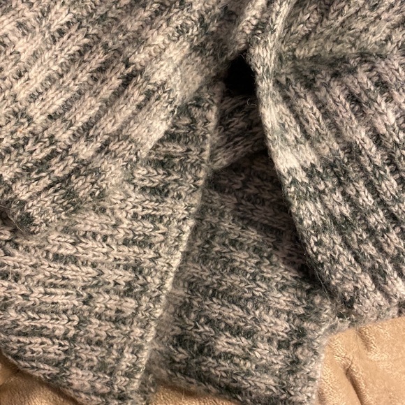 Old Navy Mock Neck Ribbed Knit Chunky Pink Tunic Roll Cuff Sweater Size XXL - Picture 9 of 12